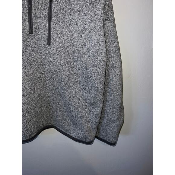 Men's Patagonia 1/4 Zip Gray Jacket Winter Outerwear Men L Large - Picture 5 of 9